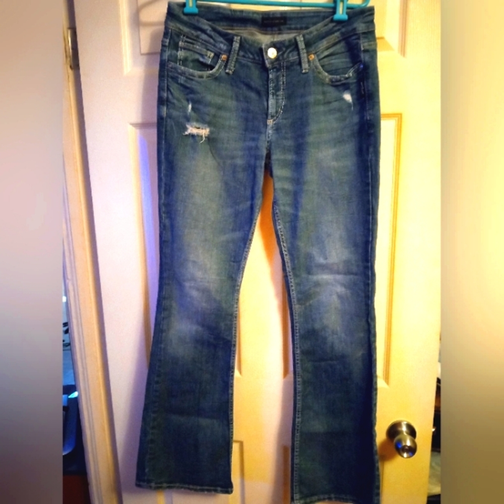 Women's silver suki boot cut size 30/33 blue jeans